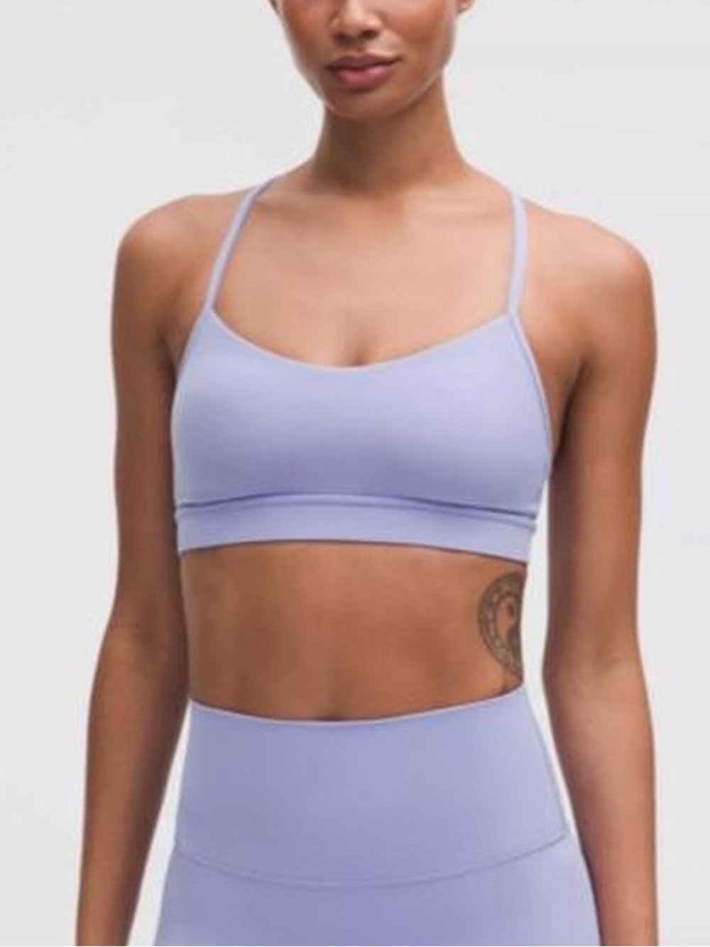 Lululemon lilac flow Y bra
